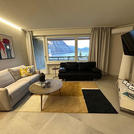 Bellavista Apartment Bissone Bagian luar foto