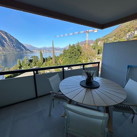 Bellavista Apartment Bissone Bagian luar foto