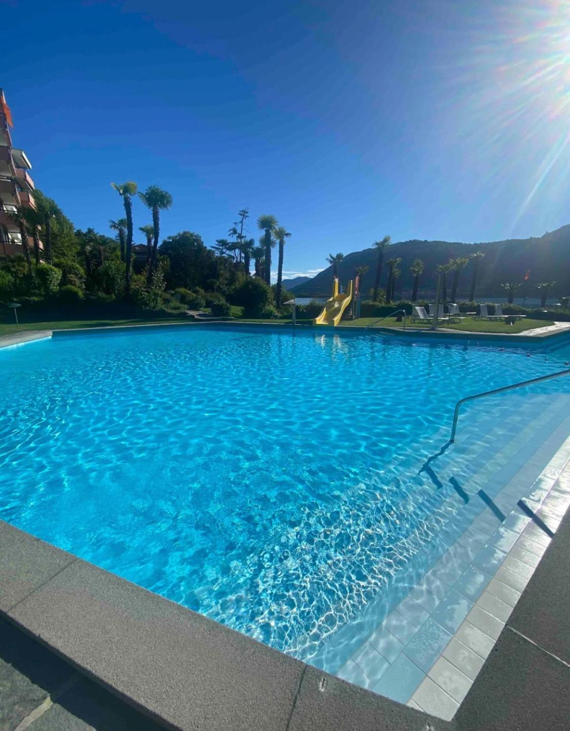 Bellavista Apartment Bissone Bagian luar foto