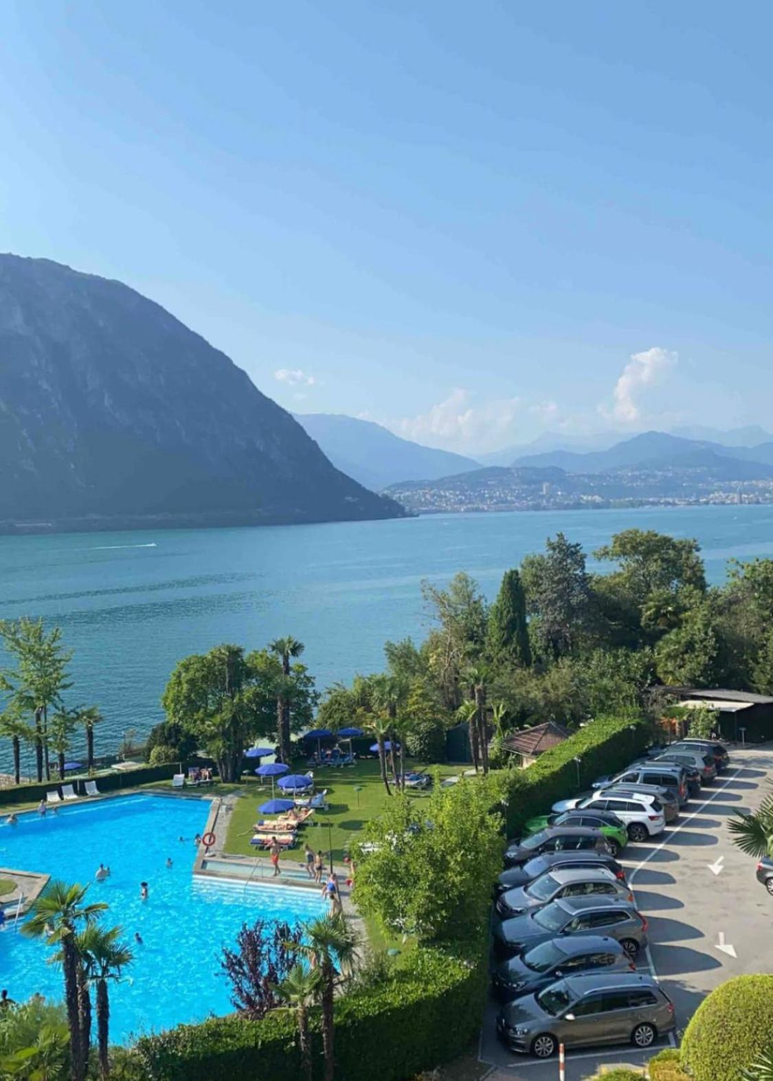 Bellavista Apartment Bissone Bagian luar foto