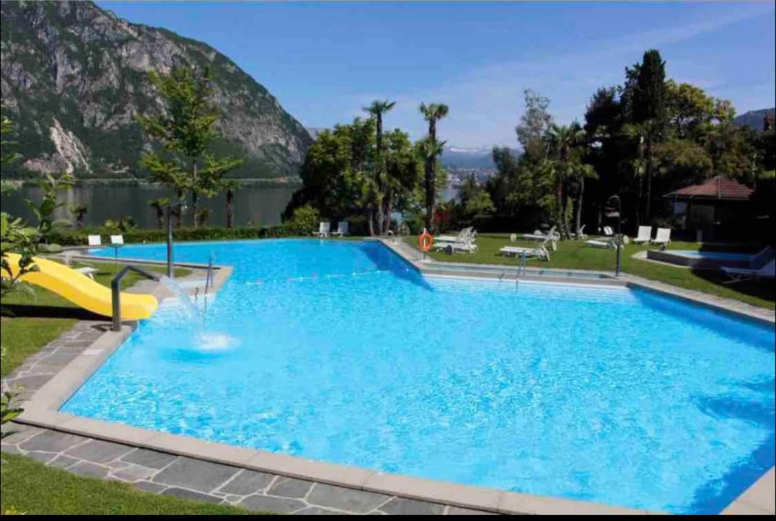 Bellavista Apartment Bissone Bagian luar foto