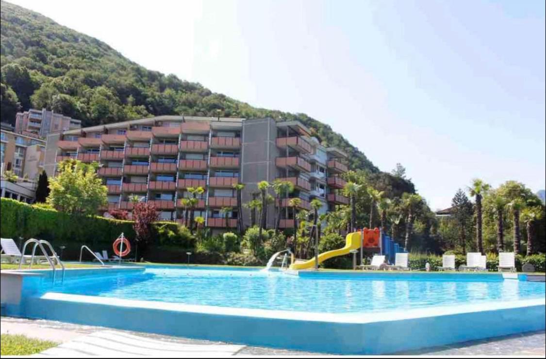 Bellavista Apartment Bissone Bagian luar foto