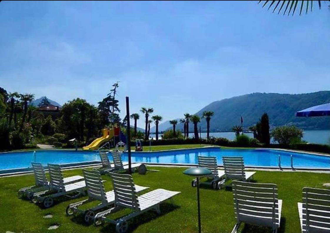 Bellavista Apartment Bissone Bagian luar foto
