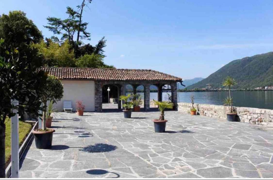 Bellavista Apartment Bissone Bagian luar foto