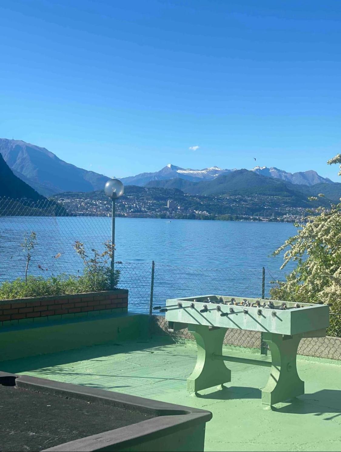 Bellavista Apartment Bissone Bagian luar foto