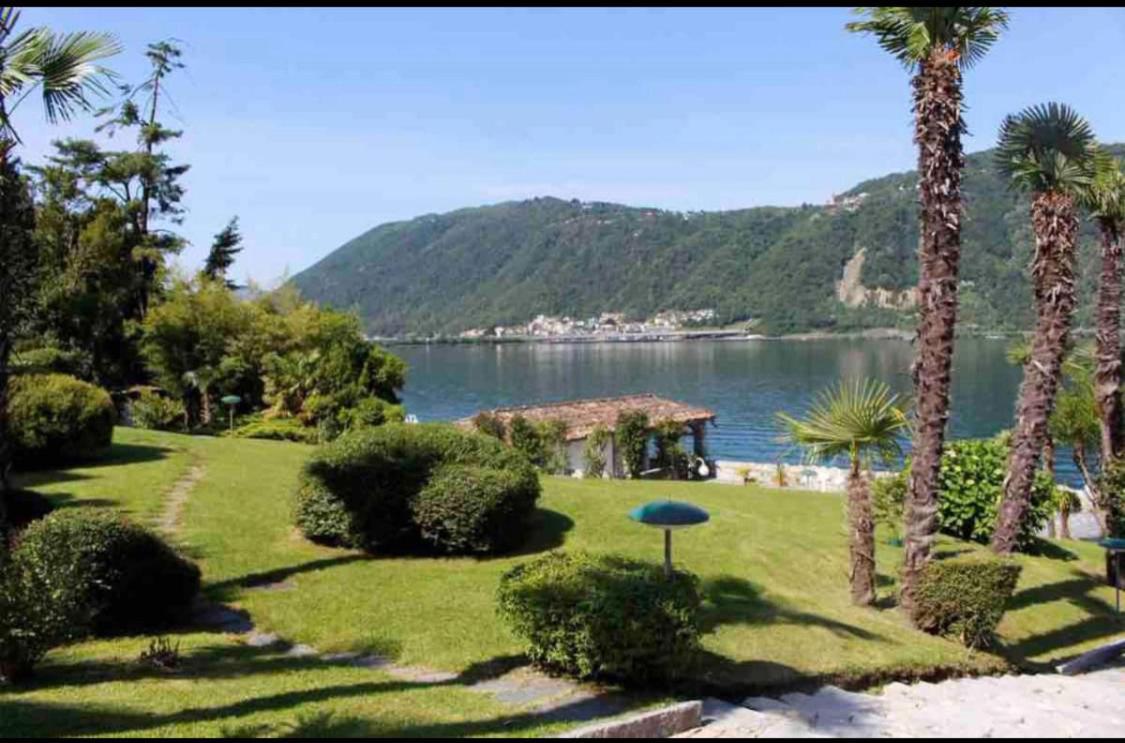 Bellavista Apartment Bissone Bagian luar foto