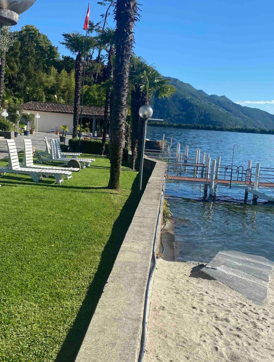 Bellavista Apartment Bissone Bagian luar foto